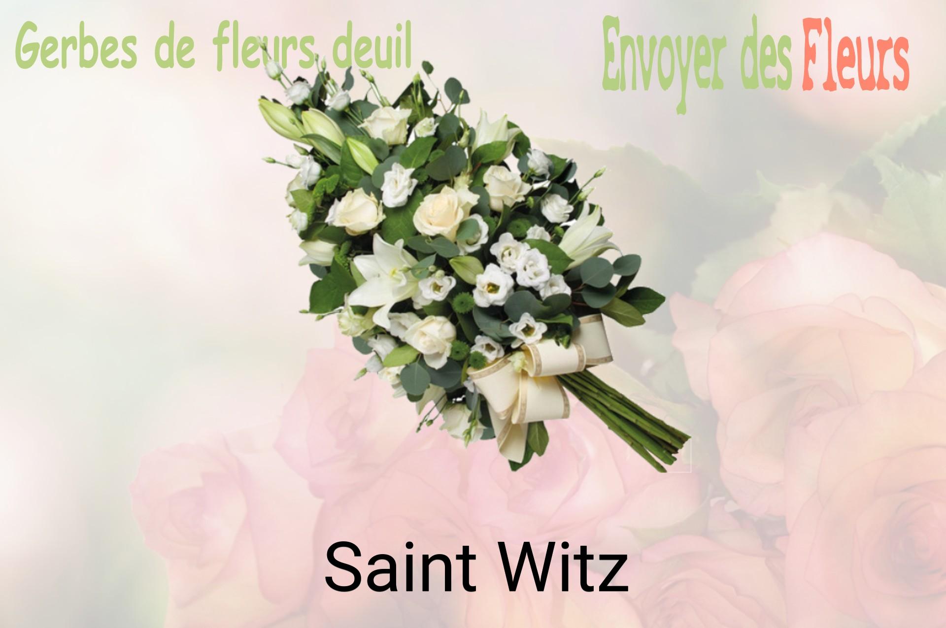 Gerbe de fleurs de deuil livrée à Saint-Witz